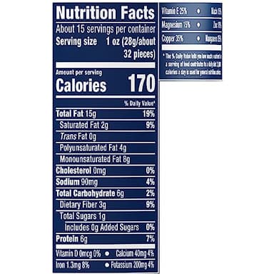 Planters Mixed Nuts (15 oz Canister) - Variety Mixed Nuts with Less Than 50% Peanuts with Peanuts, Almonds, Cashews, Hazelnuts & Pecans - Image 8