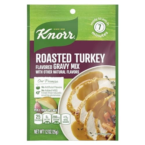 Knorr Turkey Gravy Mix Roasted Turkey For Delicious Easy Meals and Side Dishes Sauce and Gravy With No Artificial Flavors, No Added MSG 1.2 oz - Image 1