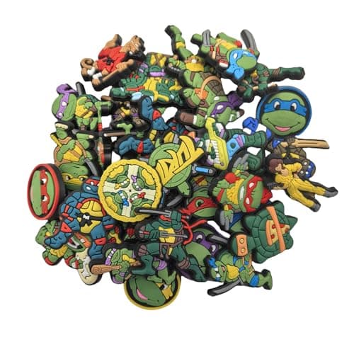 WEIUPOTY 34Pcs Cartoon Shoe Charms, Shoe Decoration Party Gifts For Boys Girls Kids, Women, Men
