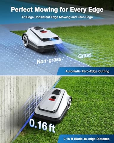 ECOVACS Goat A2500 RTK Robot Lawn Mower, Lidar-Enhanced RTK+Vision Navigation, Auto-Mapping, Dual Blades, Edge Precision Mowing, Perimeter Wire-Free, Suitable for 5/8 Acres Lawn, 50% Slope Capability - Image 7
