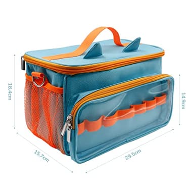 Sun3drucker Carrying Case for Toniebox Starter Set and Tonie Figures, Carrying Travel Bag for Toniebox 2 Accessories,Headphones and Charging Station, Portable Storage Bag (Blue) - Image 3