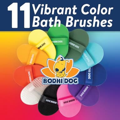 Bodhi Dog Shampoo Brush - Pet Grooming & Bath Supplies for Dogs and Cats - Bath Brush for Long & Short Hair - Premium Scrubber for Shower, Bathing & Massage (One Pack, Blue) - Image 3