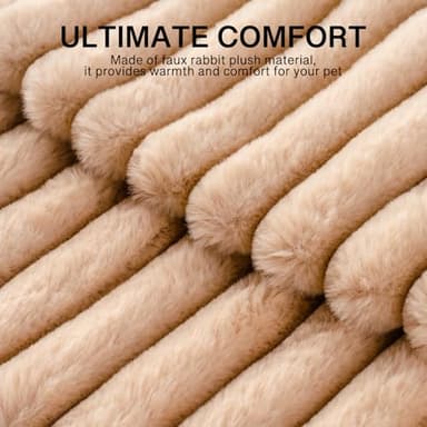 MEWOOFUN Dog Bed for Medium Dogs, Washable Large Cat Beds for Indoor Cats, Donut Pet Bed for Dogs and Cats with Anti-Slip Bottom (Camel, 27"x27"x10") - Image 5