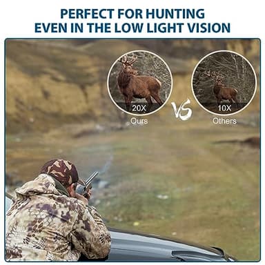 20x25 High Powered Binoculars for Adults and Kids,Compact HD Waterproof Binoculars Durable and Clear BAK4 Prism FMC Lens,Suitable for Bird Watching,Sightseeing and Outdoor Sports - Image 6