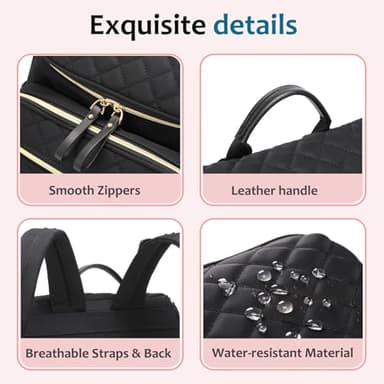 LORADI Large Capacity Diaper Bag Backpack with Stroller Buckle, Water-Resistant Travel Baby Bag with Insulated Pockets (Classic, Green) - Image 5