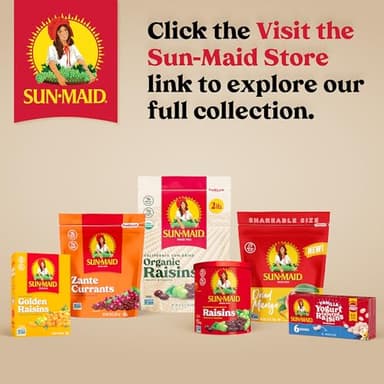 Sun-Maid Vanilla Yogurt Coated Raisins - (6 Pack) 1 oz Snack-Size Box - Yogurt Covered Dried Fruit for Lunches and Back To School Snacks - Image 11