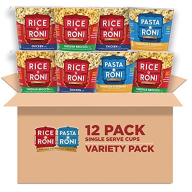 Rice-A-Roni Cups Individual Cup, 3-Flavor Variety Pack, 2.25 Oz (Pack of 12) - Image 1