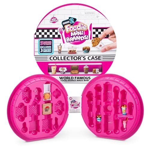 Mini Brands Foodie Series 2 Collector's Case by ZURU Real Miniature Fast Food Brands Collectible Toy, 5 Mystery Brands for Girls, Teens, Adults, Collectors Perfect Stocking Stuffer and Gift - Image 1