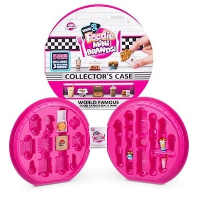 Mini Brands Foodie Series 2 Collector's Case by ZURU Real Miniature Fast Food Brands Collectible Toy, 5 Mystery Brands for Girls, Teens, Adults, Collectors Perfect Stocking Stuffer and Gift - Image 1