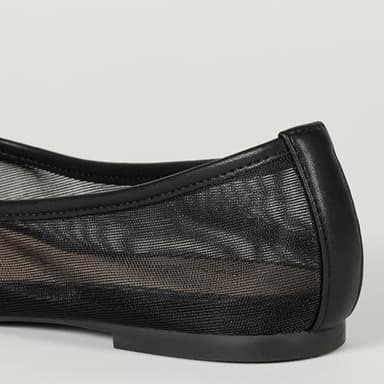 The Drop Women's Pepper Ballet Flat with Bow, Black Mesh, 7.5 - Image 3