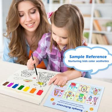 ZHOC Paint with Water Coloring Book for Kids, Mess Free Water Color Painting Activity Kit for Kids, Art Crafts Kits for Boys & Girls Ages 3 4 5 6 7 8, Princess - Image 2