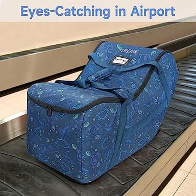 YOREPEK Infant Car Seat Travel Bag Compatible with Nuna Pipa Car Seat and Base,Fit for Graco SnugRide 35 Lite and Base,Car Seat Carrier for Airport,Carseat Travel Cover for Baby Travel Essentials,BLUE - Image 7