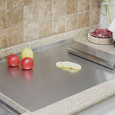 BILLAMB Stainless Steel Cutting Boards for The Kitchen, Suitable for Meat, Fruits, Vegetables, Bread, and Baking Large-sized Cutting Boards (40 x 30cm/15.7 x 11.8 in) - Image 7