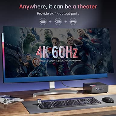 ACEMAGIC Mini Gaming PC AMD Ryzen™ 7 5700U 16GB DDR4 RAM, 512GB SSD Wind 11 Pro 8 Cores/16 Threads Mini Computers (up to 4.4Ghz) 4K Triple Display Mini Desktop Bluetooth/WiFi 6/Office - Image 6