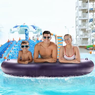 Pool Floats Adult Heavy Duty, OKSUWATER 73" x 73" Inflatable Pool Float Size with Removable Pillow & Grad Handles, Cooling Floaties Bed for Summertime Pool, Water, Lake, Beach, Outdoor Summer Party - Image 7