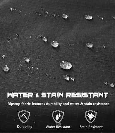 SPOSULEI Mens Cargo Pants Ripstop Work Hiking Pants Outdoor Breathable Quick Dry Stretch Tactical Construction Travel Working Pants with 9 Pockets Dark Grey 36Wx34L - Image 3