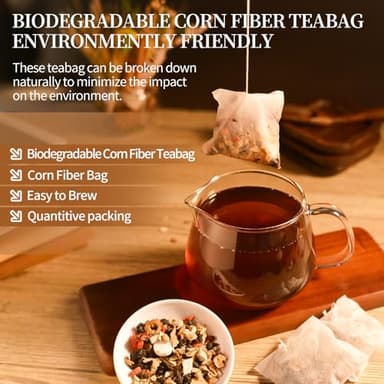 25Pcs Ginseng Ten Treasures Tea, Chinese Traditional Kidney Care Herbal Tea, Natural Kidney Cleanse Detox Tea for Women & Men, 10 Precious Ingredients Formula(25Bags, 300g) - Image 5