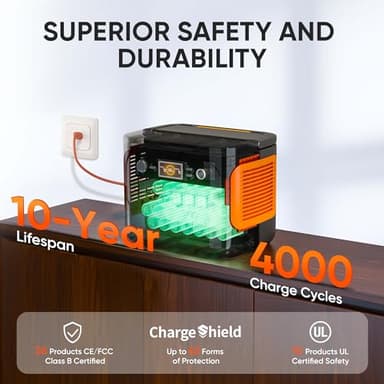 Jackery 1000 Plus Solar Generator Kit - 2528Wh Portable Power Station, 2x100W Solar Panels, 2000W Output - For RV, Camping, Emergencies - Image 4