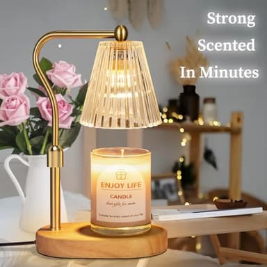 seenlast Candle Warmer Lamp with Timer Dimmer Adjustable Height for New Home Bedroom,Mothers Day Gifts,Vintage Home Decor for Scented Jar - Image 2