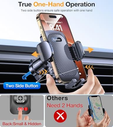 Romuto Car Phone Holder Mount【2025 Strongest Suction】 Phone Mount for Car Dash Pad Cell Phone Holders for Your Car Accessories for Women Men Dash/Wind/Vent Truck Stand for Garmin GPS iPhone Samsung - Image 6