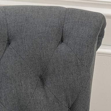 Christopher Knight Home Merritt Fabric Tufted Chair, Dark Grey - Image 5