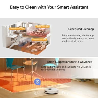 roborock Q7 M5+ Robot Vacuum and Mop, Upgraded from Q5 Max+, 7 Weeks Self-Emptying, 10000Pa Suction, Dual Anti-Tangle System, for Pet Hair & Carpet, PreciSense LiDAR Navigation, App Control, White - Image 8