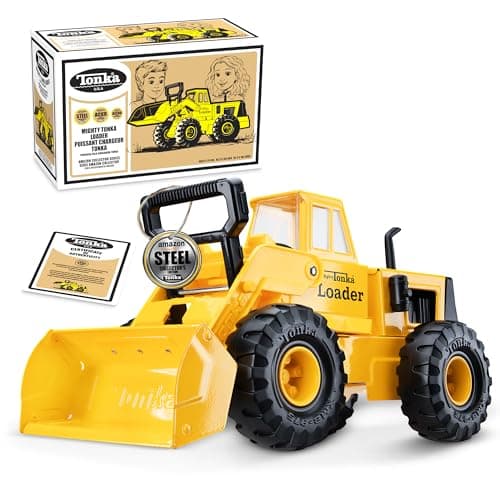 Tonka Retro Front Loader - Collector's Edition - Made with 2X More Steel, Kids Construction Toy, Metal Truck, Toy Truck for Boys and Girls, Kids, Toddlers, Ages 3+ - Image 1