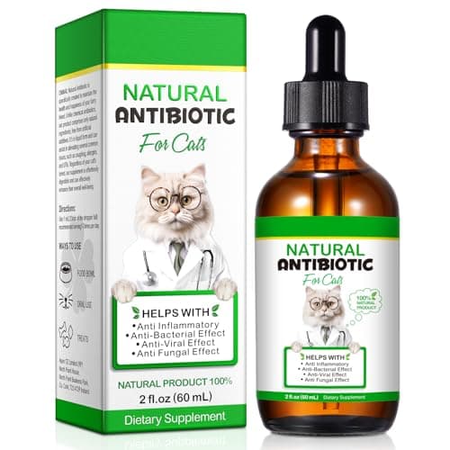 Cat Antibiotics, Antibiotics for Cats, Natural Cat Antibiotics Multivitamin Herbal Supplements 60ml - Image 1