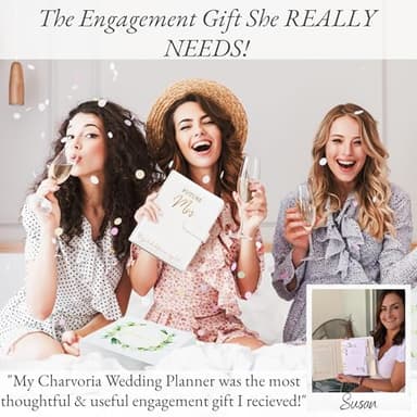 Wedding Planner Book and Organizer - Faux Leather 'Future Mrs' Wedding Planning Book and Organizer 2025-26 I Wedding Binder with. Pen Bookmark & Stickers & Bridal Countdown Calendar I Designed in USA - Image 7