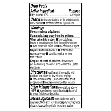 Amazon Basics Hand Sanitizer, Original Scent, Contains 62% Ethyl Alcohol, 67.60 Fl Oz (Pack of 1) (Previously Solimo - Image 4