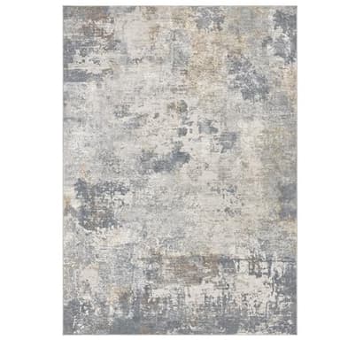 UERMEI 8x10 Area Rug Living Room Rugs - Washable Neutral Modern Abstract Soft Thin Large Rug Indoor Floor No Slip Rug Carpet for Bedroom Under Dining Table Home Office Decor - Blue Grey - Image 9