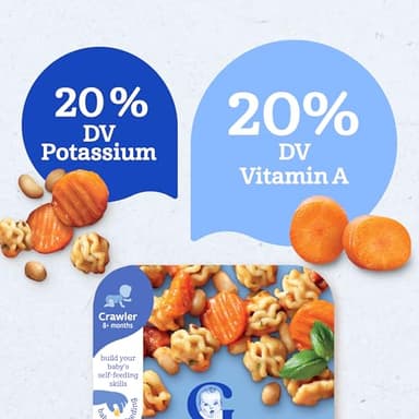 Gerber Baby Food, Stage 3 Food for Babies, Toddlers, Baby Led Feeding, Finger Foods for Babies, Italian Herb Pasta, 6 Pack - Image 5