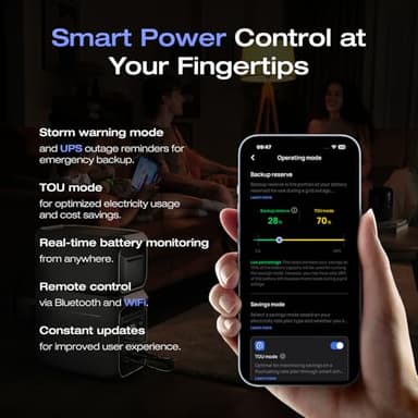 EF ECOFLOW Portable Power Station DELTA 3 Plus, 1024Wh LiFePO4 (LFP) Battery, 1800W AC/140W USB-C Output, Solar Generator (Solar Panel Optional) for Home Backup, Camping&RV - Image 6