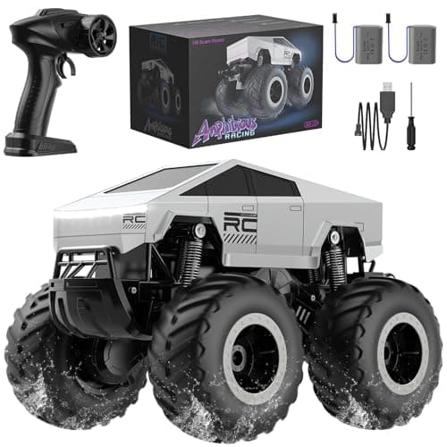 WayEee RC Truck Car Kids Toys for Ages 6+, Remote Control Car Waterproof Monster Truck, Amphibious 4X4 All Terrain Off-Road Pickup, 1:16 Scale, 2.4GHZ Vehicles, Boys Christmas Kids Birthday Gift - Image 1