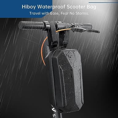 Hiboy Scooter Storage Bag, 4L Large Capacity Handlebar Bag, Front Hanging Bag for Electric Scooter/Electric Bike, For Carrying Chargers, Phone, Keys with Waterproof Hardshell EVA Material - Image 7