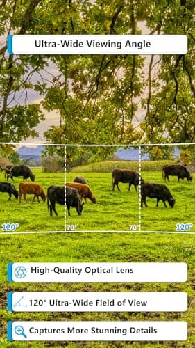 Meidase Trail Camera P90 Pro, WiFi Bluetooth, Super-Low-Light Sensitivity, 120° View Angle, 48MP 1296p, Night Vision, Motion Activated, Waterproof, Live Stream to Cell Phone for Hunting Game Cameras - Image 5