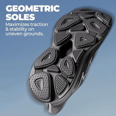 ALLSWIFIT Women's Slip On Walking Shoes Hands-Free Cushion Running Tennis SwiftPlush Non-Slip Comfortable Workout Gym Athletic Fashion Sneakers,Size 8.5,Black,AWUMRS2512 - Image 6