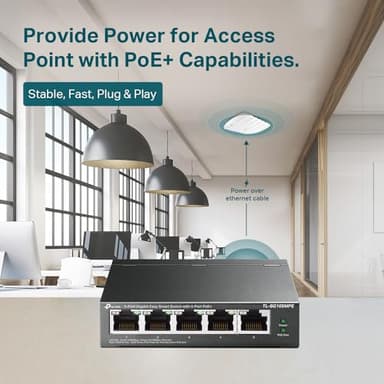 TP-Link TL-SG105MPE | Easy Smart Managed | 4 PoE+ Ports @120W, w/ 1 Uplink Gigabit Port | QoS, Vlan, IGMP & LAG | Fanless | PoE Auto Recovery | 3 Year Protection - Image 3