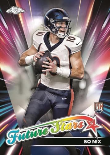 2024 Topps Chrome Football 7-Pack Trading Card Blaster Box (1 Prism Refractor Per Box) - Image 5