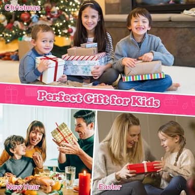 16 Bit Handheld Game for Kids, Video Game Player with Built in 230 HD Games, 3.0'' Screen Retro Electronic Machine with 3 Cartridges, Portable Rechargeable Games for Ages 3-12 (Rose Red) - Image 6