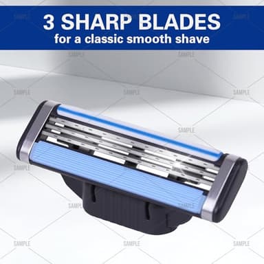 16 Pcs Razor Blade Refills, Mach 3 Razor Refills for Men - Image 5