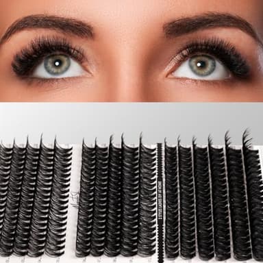 DIY Lash Extensions Kit 320pcs Individual Lashes Clusters 40D 50D 100D D Curl Eyelash Extension Kit with Applicator and Lash Bond&Seal, Lash Remover For False Eyelash Mix 11-20mm (40D+50D+100D KIT) - Image 4