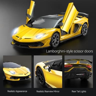 AEROQUEST Lamborghini Remote Control Car, Officially Licensed 1:14 Lambo RC Car for Boys Girls Birthday Gift, Yellow Toys for 3 4 5 Years Old(Yellow) - Image 6