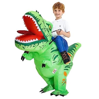 MT MENGTONG Halloween Costume Inflatable Dinosaur Costume Kids Riding T Rex Blow up Funny Party for Boys/Girls(2-3Y) - Image 3
