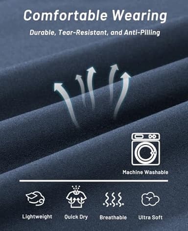 MIER Men's Athletic Shorts Dry Fit Workout 7" Lightweight Sports Gym Running Shorts Basketball Training with Zipper Pockets, Deep Blue, XX-Large - Image 4