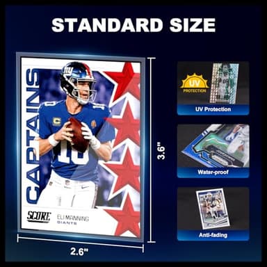 1000ct Card Sleeves for Trading Cards, Clear Penny Sleeves, Baseball Card Sleeve, Soft Sports Card Sleeve, Plastic Card Protector Fit for MTG Game Card Standard Cards - Image 4