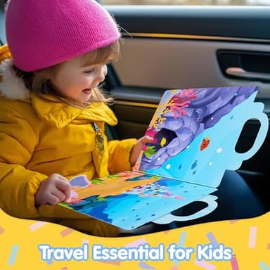 JOYIN Mermaid Dress-Up Reusable Sticker Book for Toddlers, 3D Sticker Books for Kids 3 4 5, Travel Essentials, Airplane Activity Toys, Crafts Gifts, Birthday Gifts - Image 3