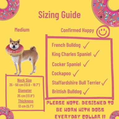 Dog Donut Collar | Alternative to Traditional or Soft Dog Cones | Inflatable Post-Surgery Cone for Medium Dogs (Pink) - Image 7