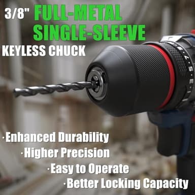 INSPIRITECH 20V Cordless Drill Set, Brushless Power Drill Set with 3.0Ah Battery and Charger,3/8-Inch Metal Chuck Electric Drill Driver,22 Torque Setting,Drill/Driver Bits and Tool Bag Included… - Image 3