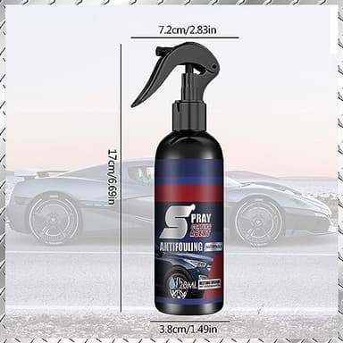 2Pcs Multi-Functional Coating Renewal Agent, 3 in 1 Ceramic Car Coating Spray, High Protection Quick Car Coating Spray Fast-Acting, Nanotechnology Plastic Parts Refurbish Agent-120ml - Image 4